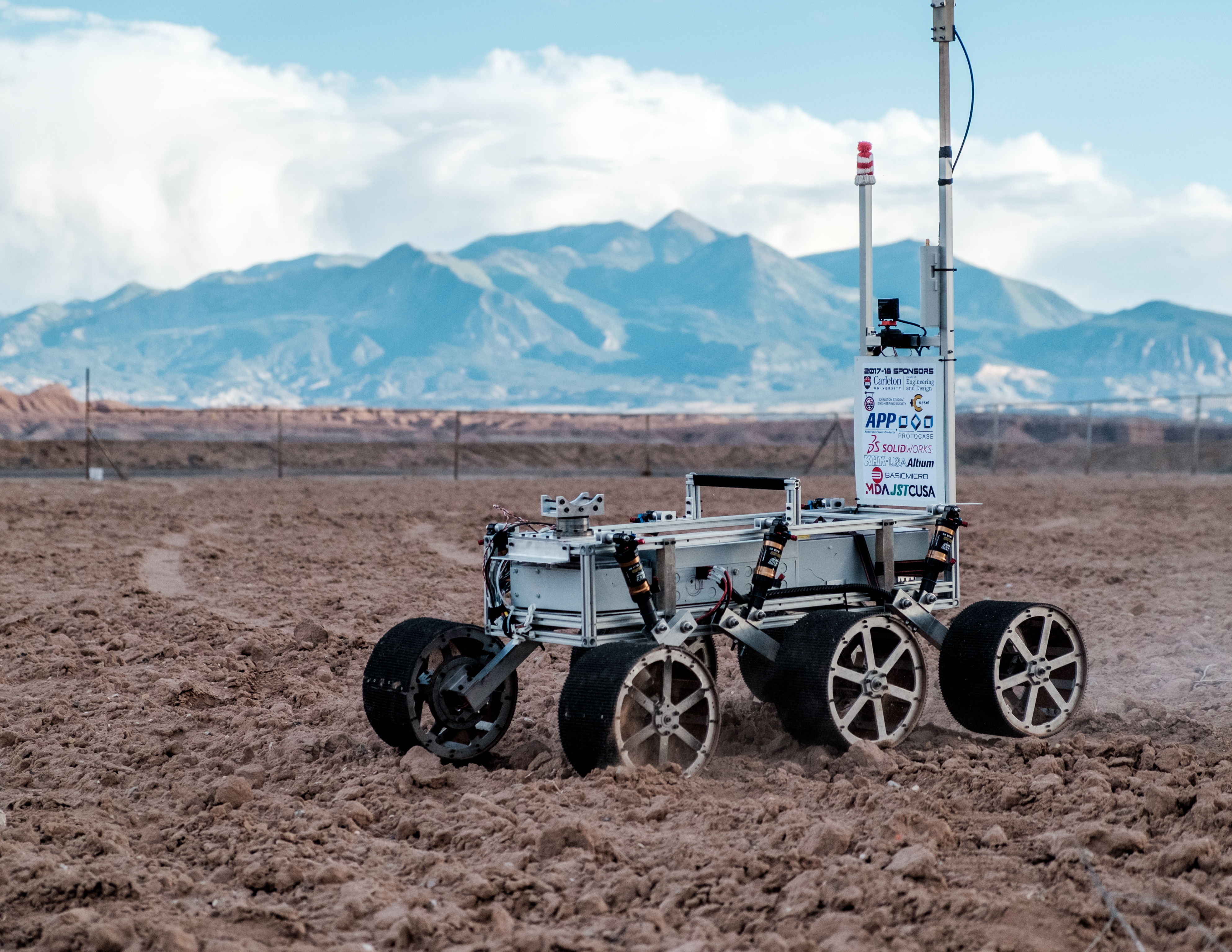 Waldo racing across the Utah Desert